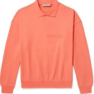 Essentials Men's Polo Shirt in Warm Coral#936